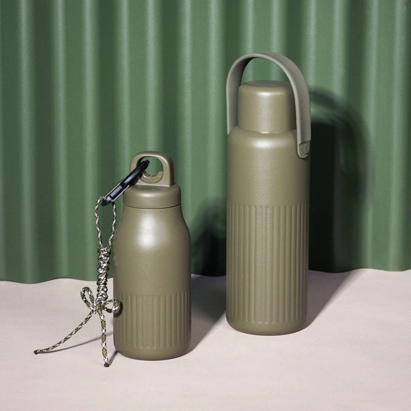 Zöld rozsdamentes acél termopalack 500 ml Truls – Sagaform-image-2