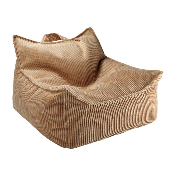 Barna kordbársony gyerek babzsákfotel Chair – Wigiwama