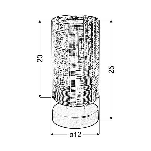 Fekete-aranyszínű asztali lámpa üveg búrával (magasság 25 cm) Cox – Candellux Lighting-image-2