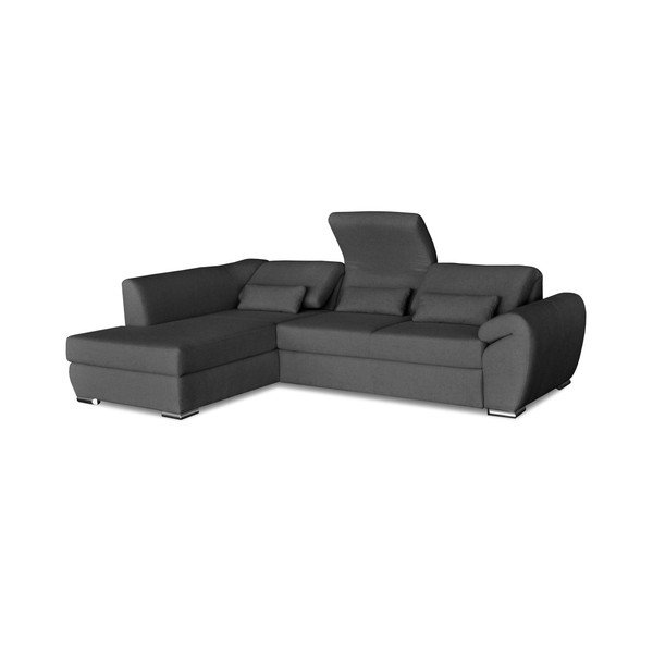 Epsilon sötétszürke kinyitható sarokkanapé, bal oldali kivitel - Windsor & Co. Sofas-image-1
