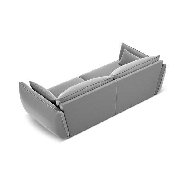 Világosszürke bársony kanapé 208 cm Vanda – Mazzini Sofas-image-3