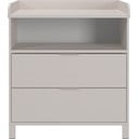Krémszínű gyerek komód pelenkázó feltéttel 89x102x77 cm Alkmaar – Germania