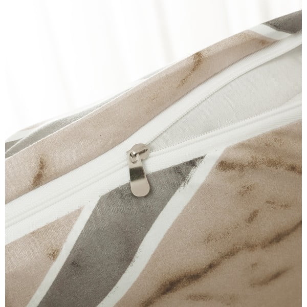 Világosbarna egyszemélyes hatrészes mikroszatén ágyneműhuzat 140x200 cm Marco – My House-image-2