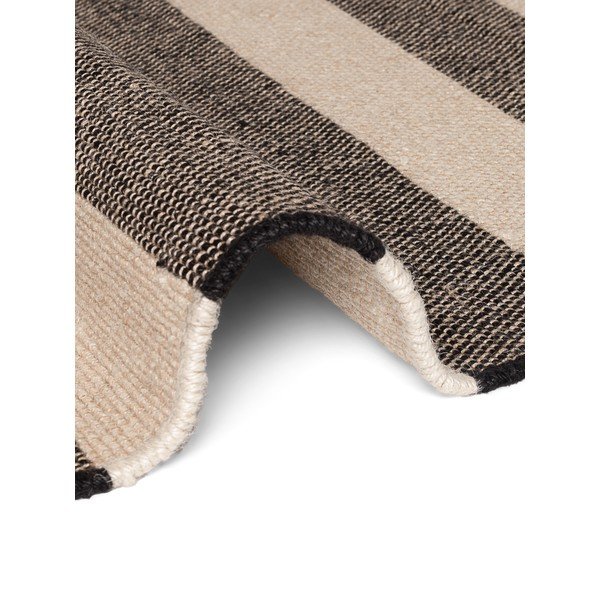 Fekete-krémszínű kétoldalas-kézi szövésű juta futószőnyeg 80x200 cm Playa – Hanse Home-image-3