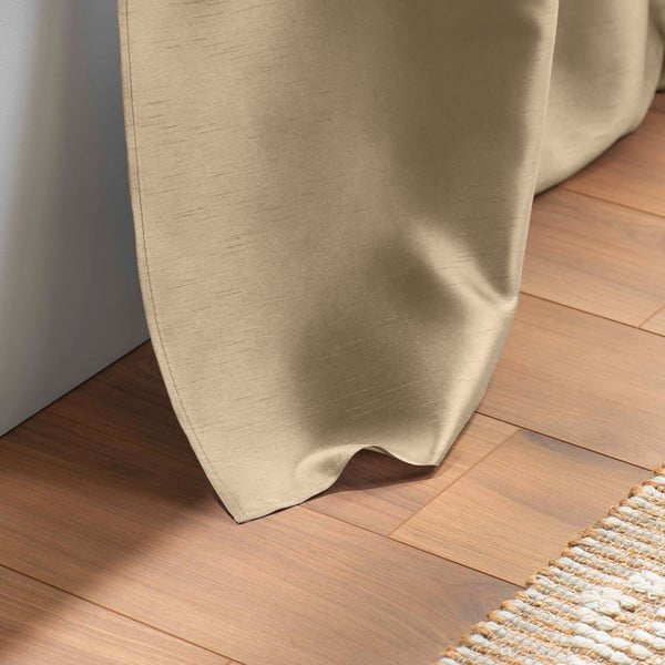 Bézs szatén függöny 140x240 cm Shana – douceur d'intérieur-image-4
