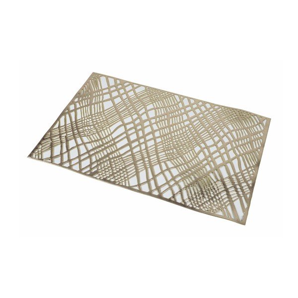 Geometric 6 db-os fehér-aranyszínű tányéralátét szett, 30 x 45 cm - Villa d'Este-image-3