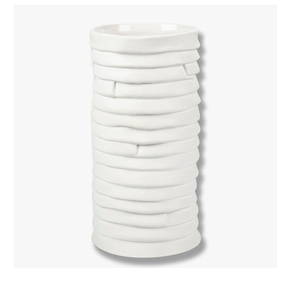 Fehér kézzel készített porcelán váza Ribbon – Mette Ditmer Denmark