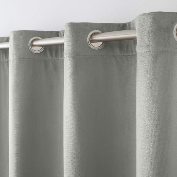 Szürke bársony termo függöny 140x260 cm Polarchic – douceur d'intérieur-image-3