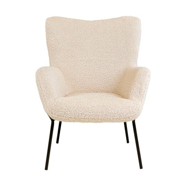 Krémszínű műszőrme fotel Glasgow – Bonami Essentials-image-2