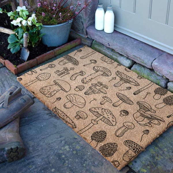 Kókuszrost lábtörlő 40x60 cm Mushrooms – Artsy Doormats-image-2
