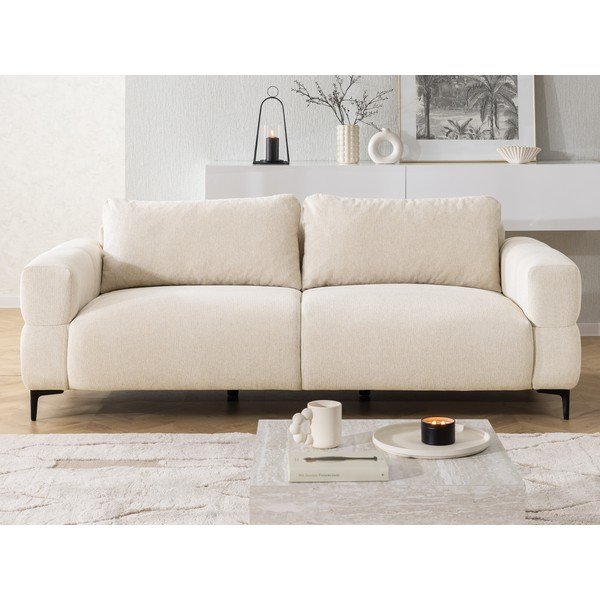 Krémszínű kanapé 217 cm Helio – Ropez-image-3