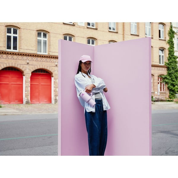 Rózsaszín rozsdamentes acél termosz szívószállal 1,18 l Quencher H2.0 FlowState Tumbler Cherry Blossom – Stanley-image-2