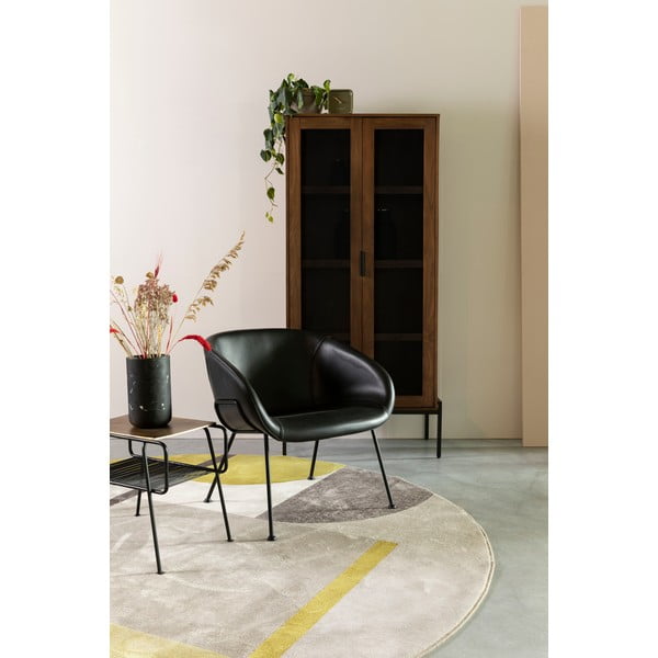 Hilton sárga-szürke szőnyeg, ø 240 cm - Zuiver-image-1