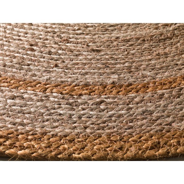 Mustársárga-natúr színű kerek szőnyeg ø 120 cm Mahon – Universal-image-2
