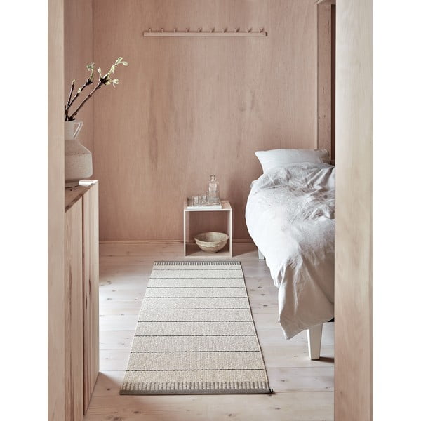 Világosszürke-krémszínű kültéri-beltéri szőnyeg 60x85 cm Belle Warm Grey – Pappelina-image-1