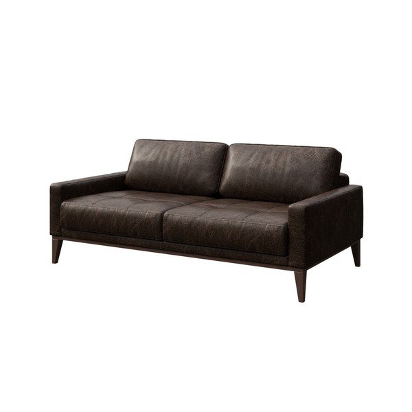 Musso Tufted sötétbarna bőrkanapé, 173 cm - MESONICA-image-2