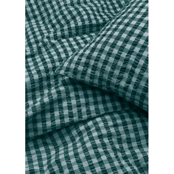 Zöld-kék egyszemélyes krepp ágyneműhuzat 140x200 cm Bæk&Bølge – JUNA-image-2