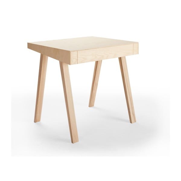 Európai kőrisfa íróasztal, 1 fiókos - EMKO