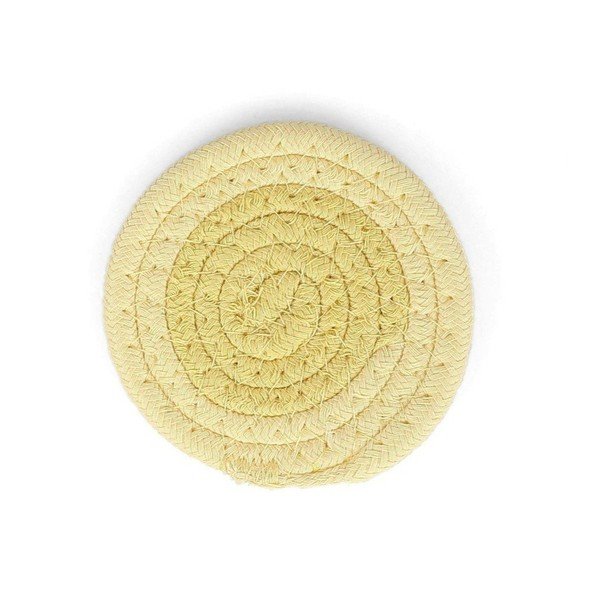 Sárga textil poháralátét szett 4 db-os Piff – ONA