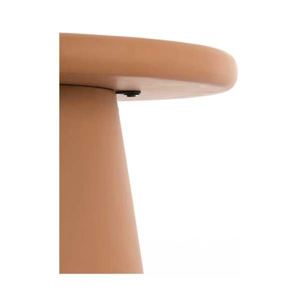 Terrakotta színű kerek dohányzóasztal ø 70 cm Kulona – Light & Living-image-3