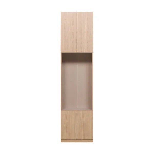 Natúr színű moduláris szekrény 54x215 cm Build – WOOOD