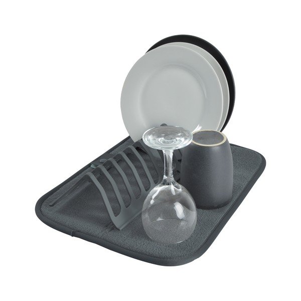 Szürke műanyag edénycsepegtető alátét 36x28 cm – Homéa-image-1