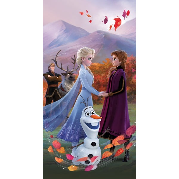 Pamut gyerek fürdőlepedő 70x140 cm Frozen "Wind" – Jerry Fabrics