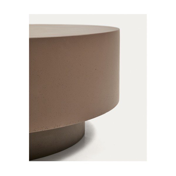 Beton kerek kerti dohányzóasztal ø 60 cm Garbet – Kave Home-image-4