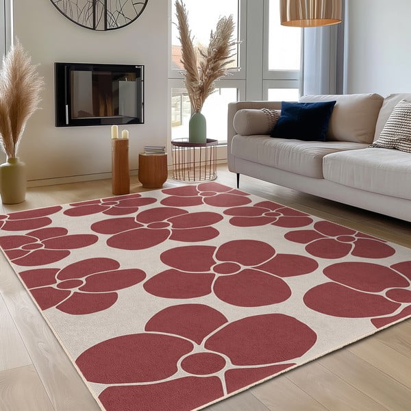 Piros mosható futószőnyeg 60x230 cm Red Meadow – Mila Home-image-3