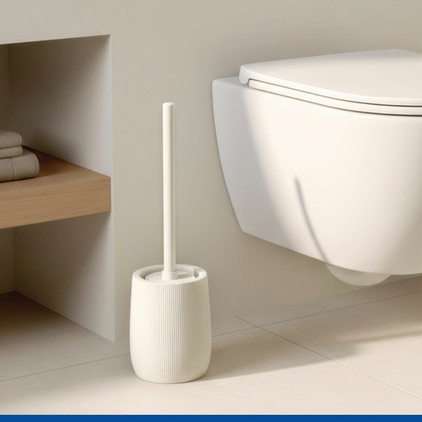 Krémszínű kerámia WC-kefe Fablo – Wenko-image-1