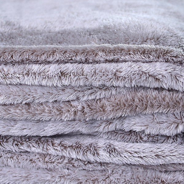 Fluff Cappuccino szürkésbarna mikroszálas takaró, 170 x 210 cm - DecoKing-image-2