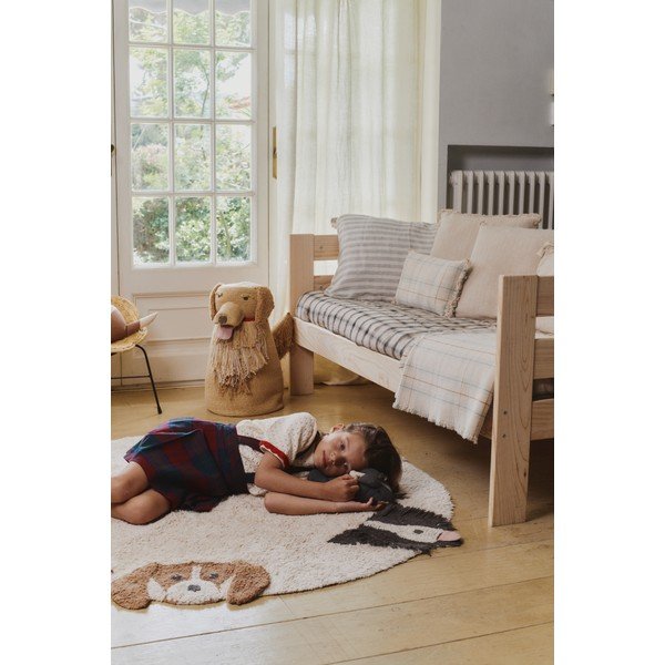 Bézs textil játéktároló kosár 40x30x55 cm Luna – Lorena Canals-image-1