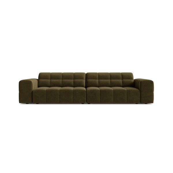 Khaki bársony kanapé 252 cm Chicago – Cosmopolitan Design