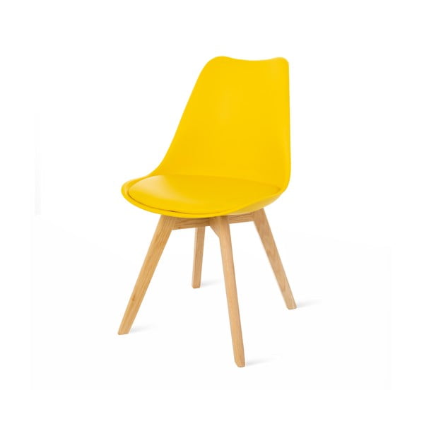 Retro 2 db sárga szék bükkfa lábakkal - Bonami Essentials