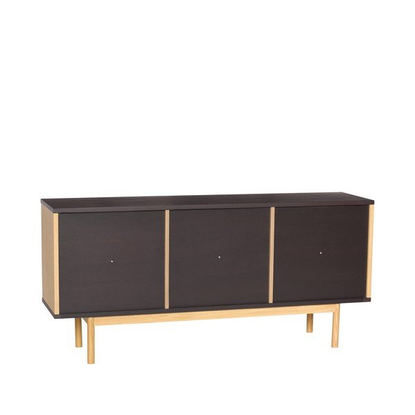 Barna komód tölgyfa dekorral 140x65x35 cm Dual – Hübsch-image-4