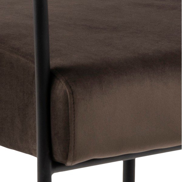 Cloe sötétbarna bársony fotel - Actona-image-3