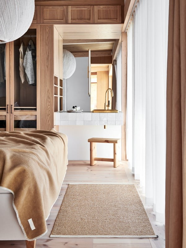 Inspirációk: Skandináv stílus, Hálószoba, Textíliák