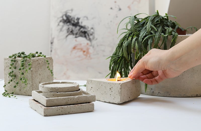 Ötletek betonból: Betonozás: Készíts virágcserepeket, vázákat és dekorációkat!