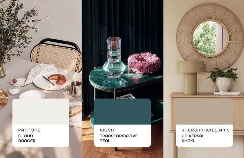 Cloud Dancer és Transformative Teal: 2026 színei egy közös trend nyomán