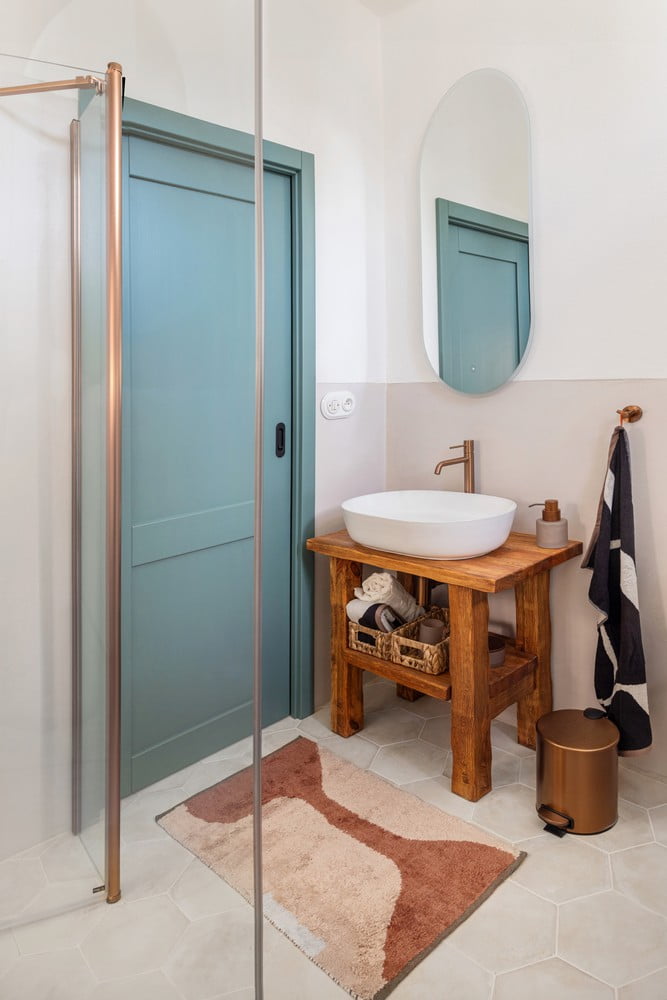 Inspirációk: Fürdőszoba, Rusztikus stílus