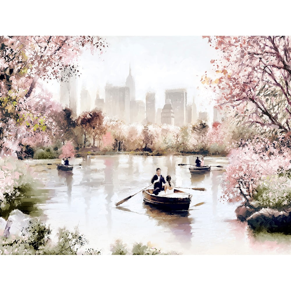 Canvas Romantic Lake kép, 85 x 113 cm - Styler