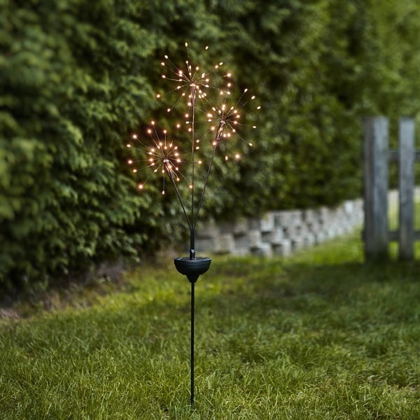 Firework Triple kültéri napelemes LED lámpa fehér diódákkal, magasság 95 cm - Star Trading