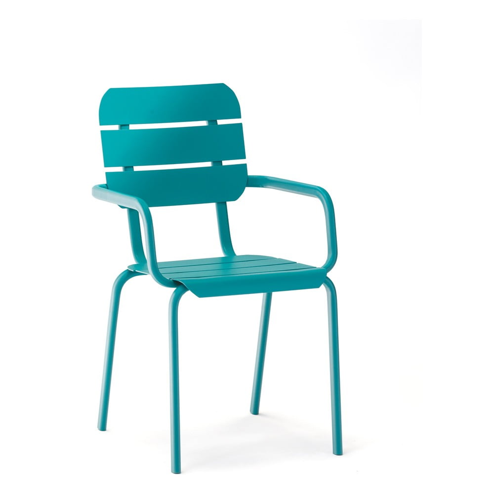Kék fém kerti szék szett 4 db-os alicante – ezeis