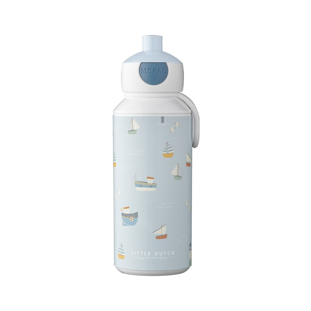 Fehér-világoskék gyerek ivópalack 400 ml – Mepal