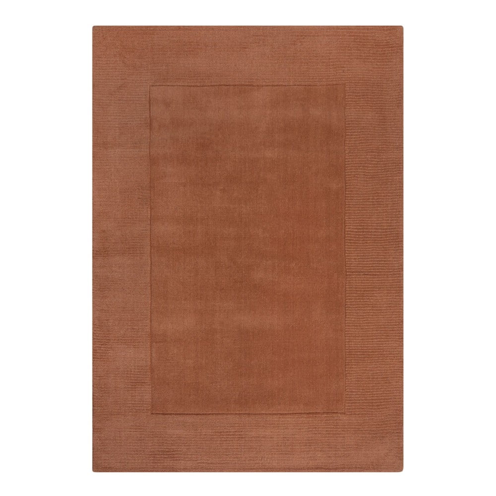 Téglavörös gyapjú szőnyeg 160x230 cm – flair rugs