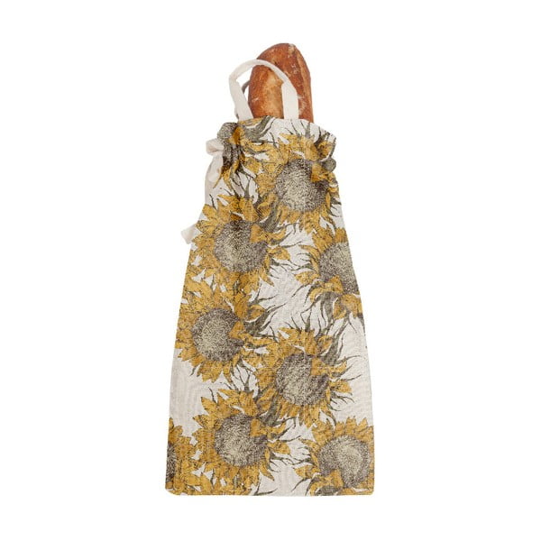 Bag Sunflower szövet és lenkeverék kenyértartó zsák, magasság 42 cm - Really Nice Things