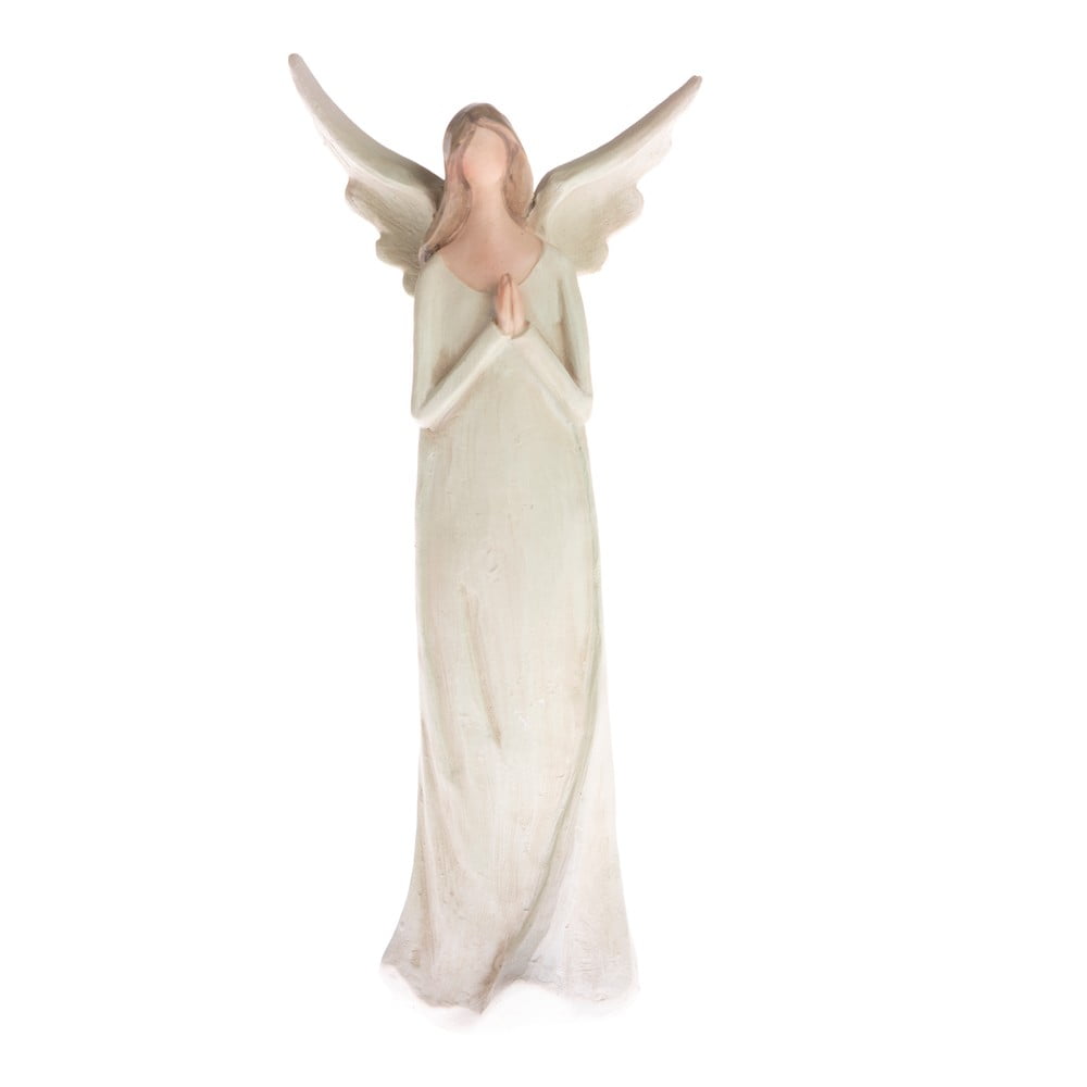Praying Angel bézs dekoratív szobrocska, magasság 14,5 cm - Dakls