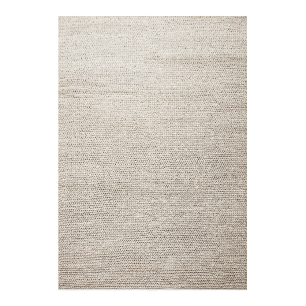 Krémszínű gyapjú szőnyeg 200x300 cm mandi – house nordic