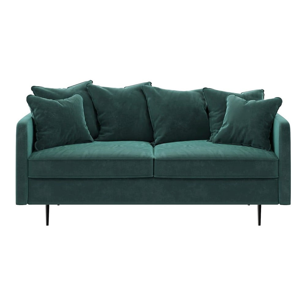 Esme sötét türkiz bársony kanapé, 176 cm - Ghado