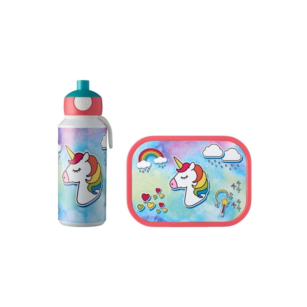 Unicorn gyerek uzsonnásdoboz és vizespalack szett - Mepal